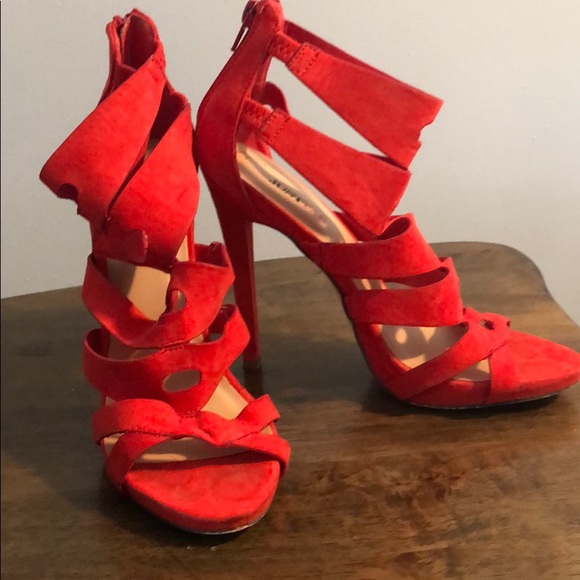 JustFab Shoes - Red high heels